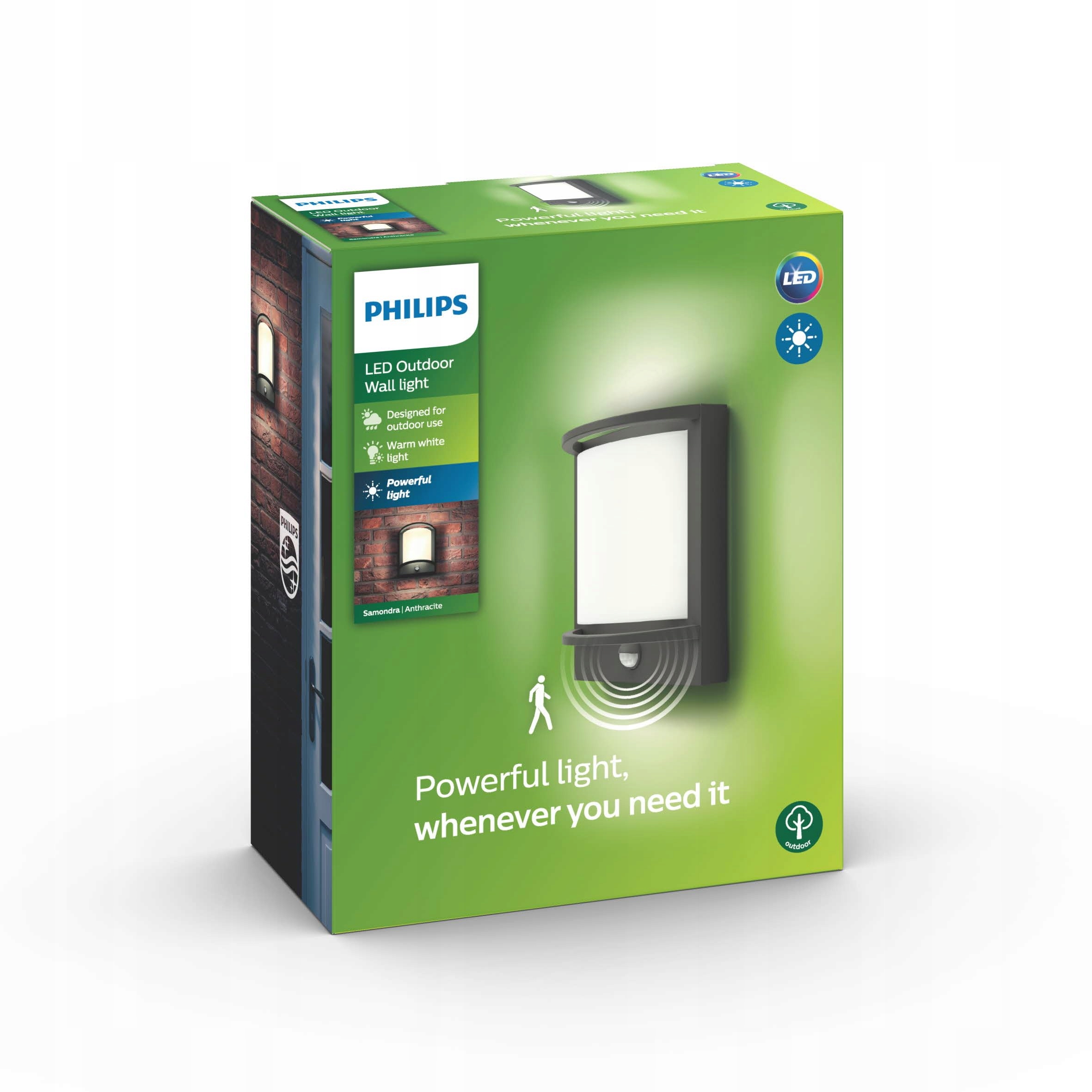 PHILIPS Samondra Buitenwandlamp 12W 2700K Zwart
