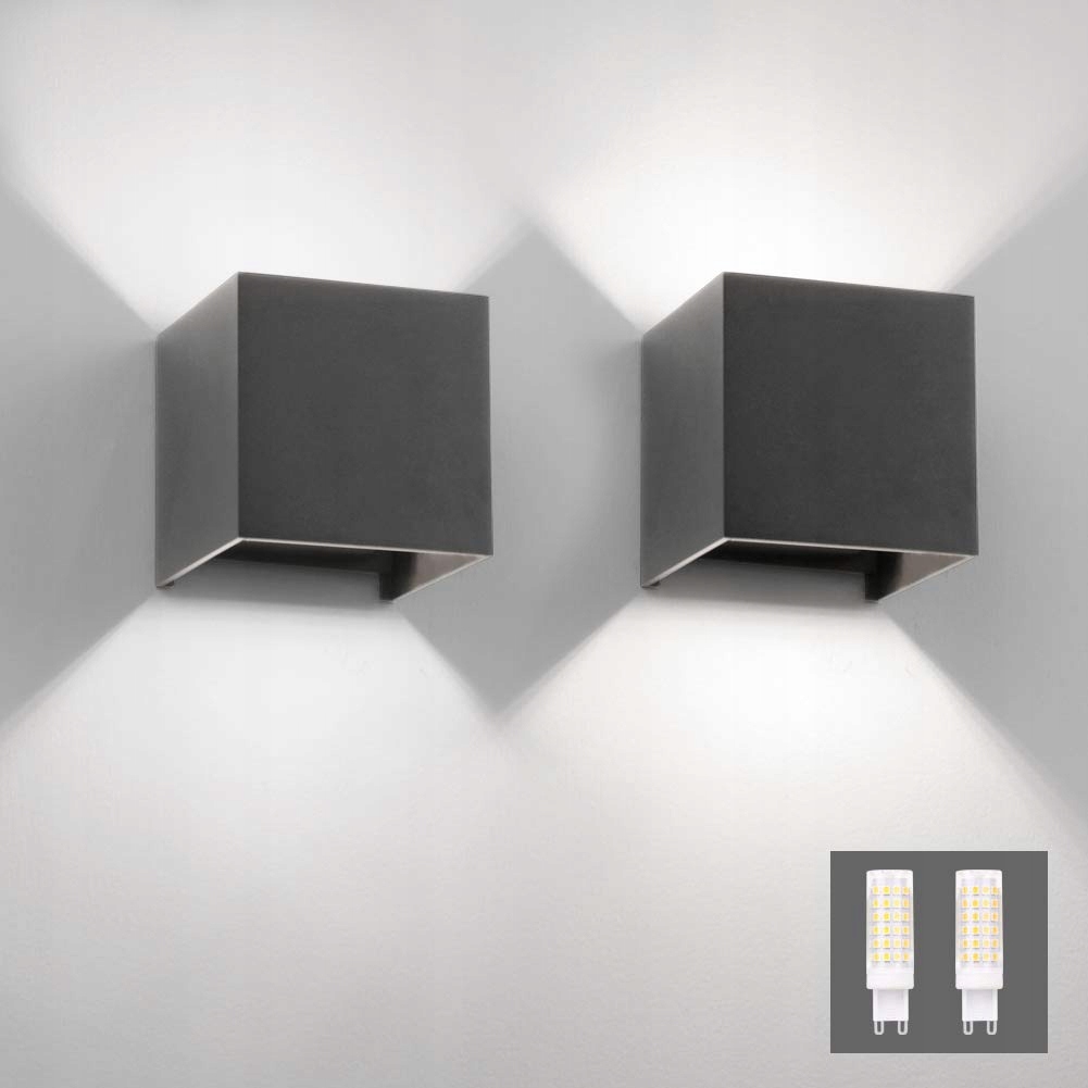 KLIGHTEN Moderne LED Wandlamp 9W IP54 6000K Koudwit