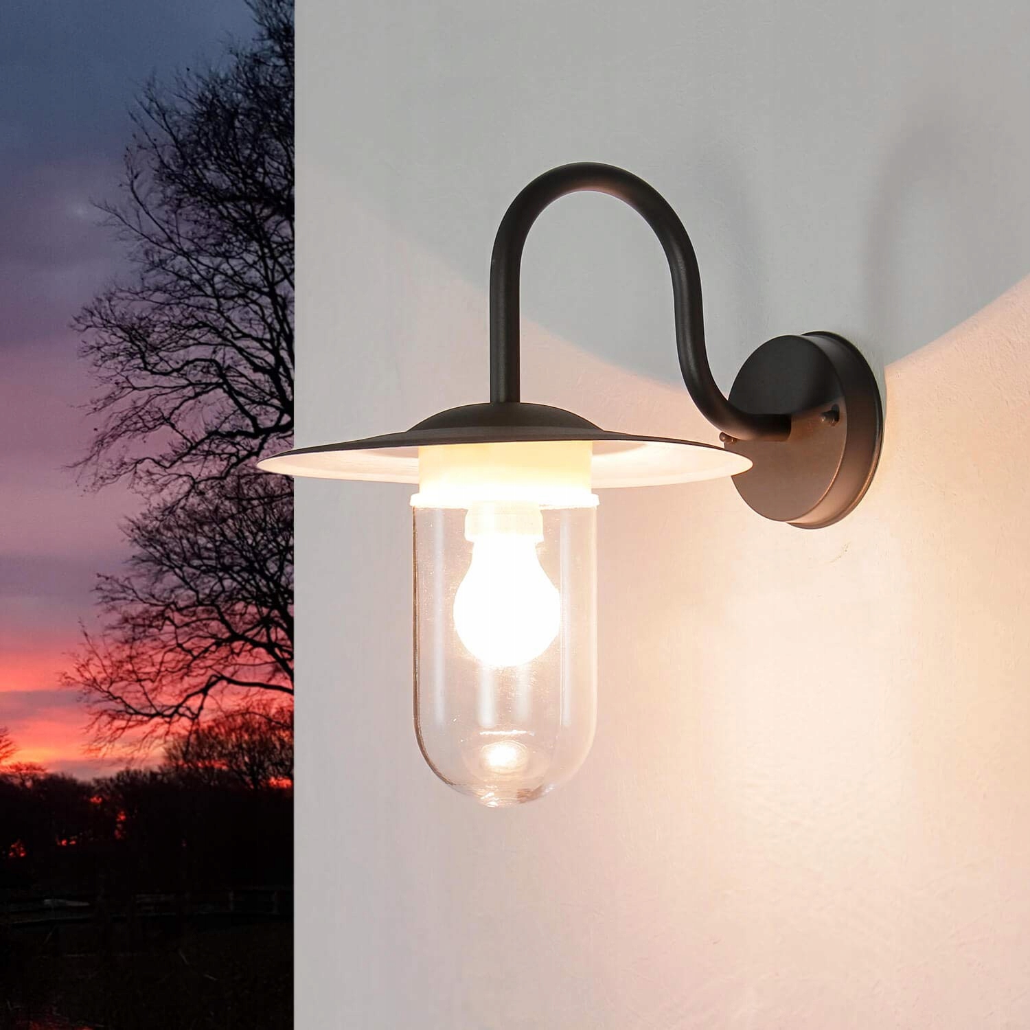 LICHT-ERLEBNISSE GÖTEBORG Buitenlamp Metaal Glas IP44