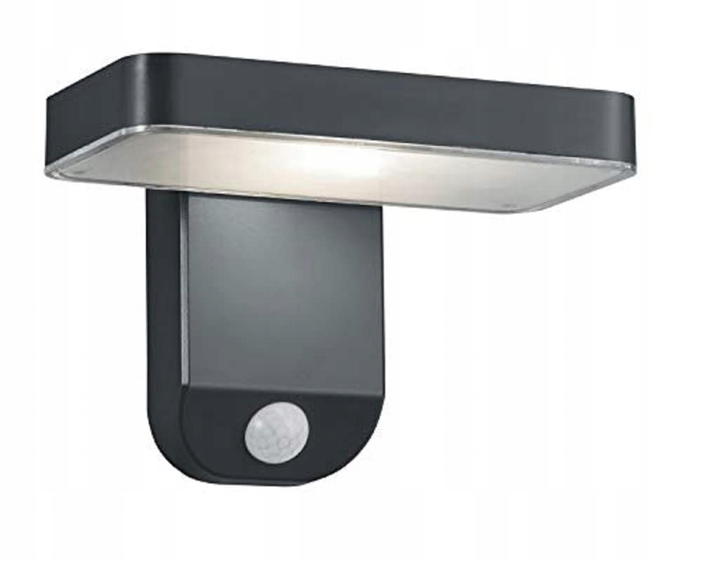REALITY LEUCHTEN Esquel Solar Buitenwandlamp Bewegingsmelder Antraciet