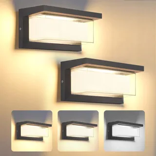 LED Wandlamp Set 2 24W IP65 Verstelbaar 3 Kleuren