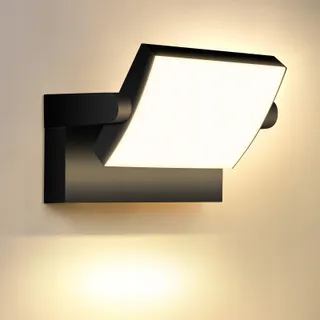 GXXG Moderne LED Wandlamp 40W 4000lm IP65 Zwart 350° 3000K
