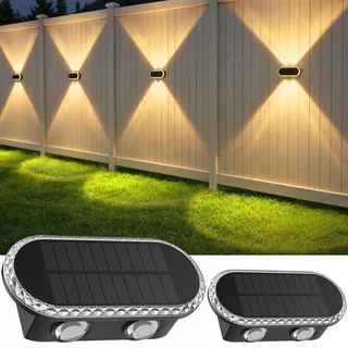 HIROMECO Solar Wandlamp 2 Stuks IP65