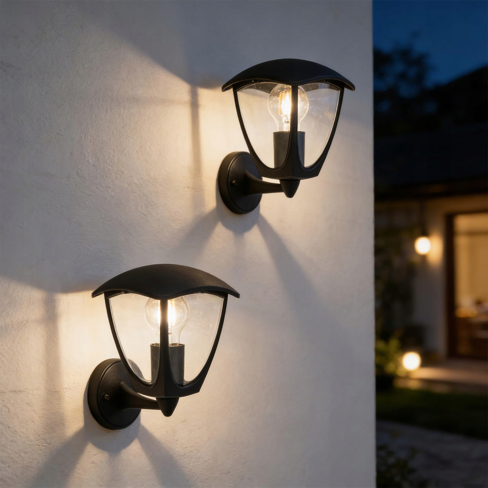 MULANDI Set 2 Buitenwandlamp E27 IP44 25W