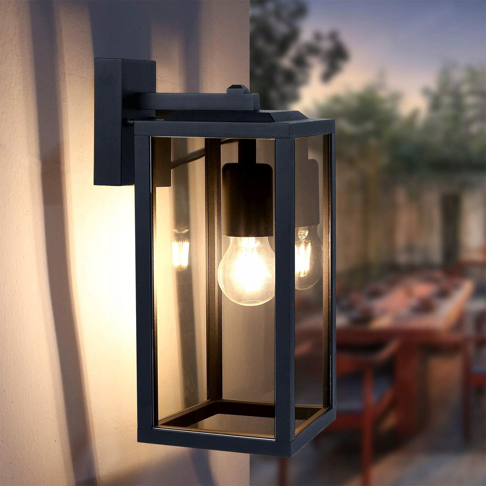 HLFVLITE Buitenwandlamp Zwart Metaal IP44 E27 60W