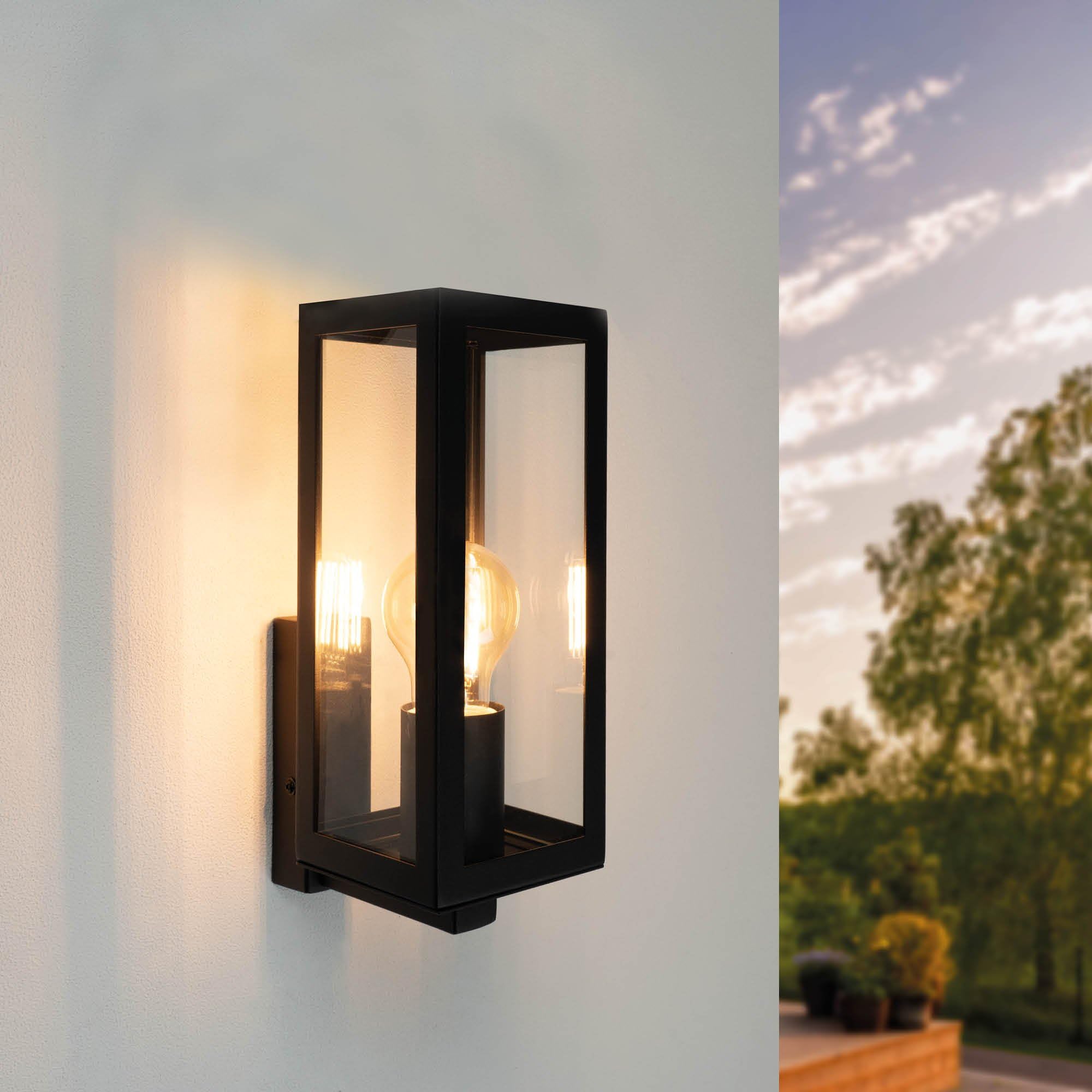 LEDVION Buitenwandlamp Zwart E27 IP44