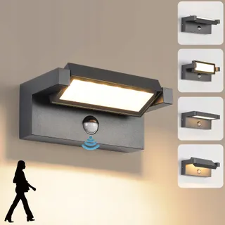 LED Wandlamp Binnen Buiten Bewegingsmelder 22W IP65 3000K