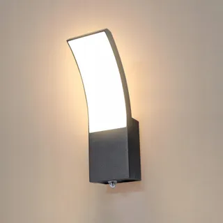 HLFVLITE LED Buitenwandlamp Schemersensor IP54 9W 1000lm 3000K