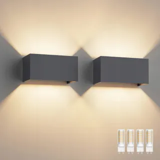 KLIGHTEN Set 2 Wandlamp G9 LED 3000K Binnen Buiten