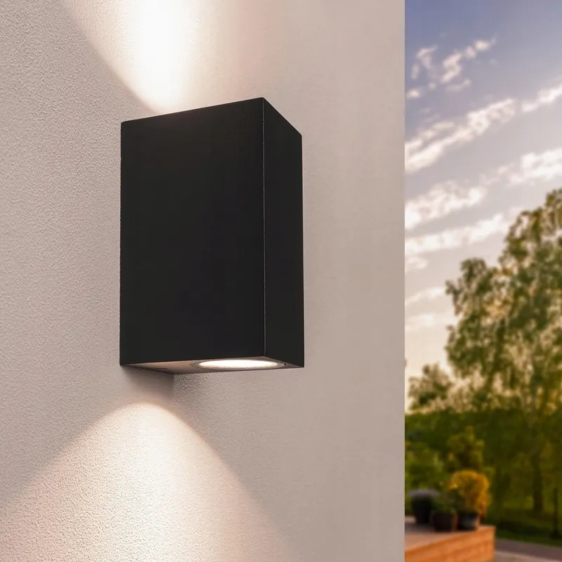 LEDVION Helene LED Buitenwandlamp Zwart IP54 GU10 Up Down — foto 1
