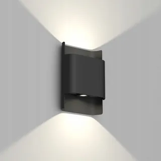 KLIGHTEN LED Wandlamp Binnen Buiten 12W IP65 Zwart 4000K