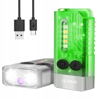 BORUIT V10 Mini LED Zaklamp Sleutelhanger UV 365nm Magnetisch Waterdicht