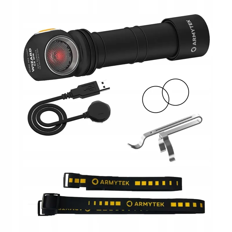 ARMYTEK Wizard C2 WR USB Zaklamp Warmwit Rood Licht — foto 1