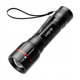 LEPRO LE2050 Mini LED Zaklamp Clip Zoom 5 Standen