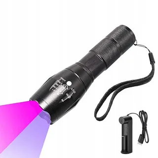 WESLITE UV Zaklamp 2-in-1 365nm 395nm USB