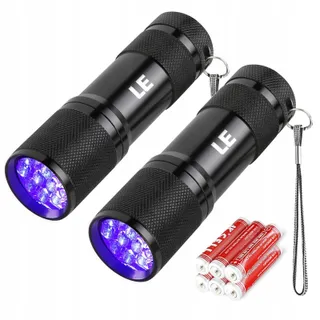 LE Mini UV LED Zaklamp 9 LED 395nm