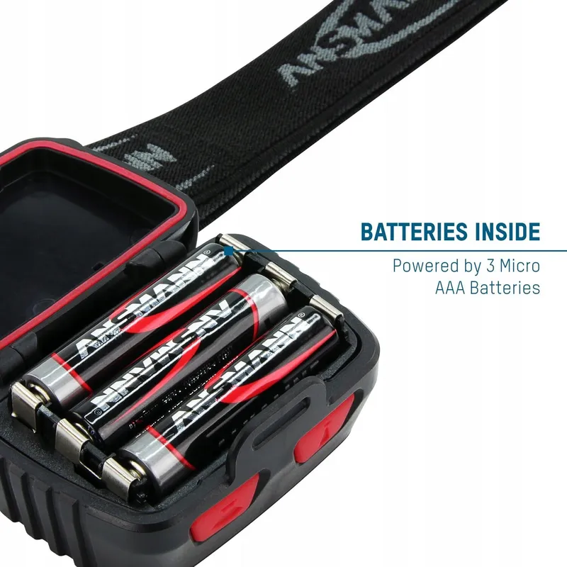 ANSMANN HD200B LED Hoofdlamp Waterdicht Op Batterijen — foto 8