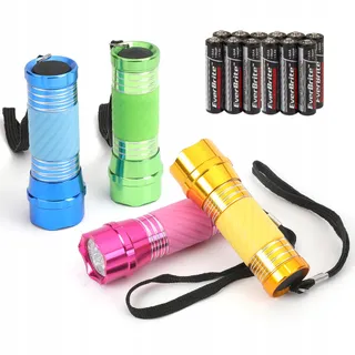EVERBRITE Mini LED Zaklamp Set 4 AAA Batterijen