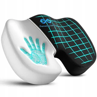 EVERLASTING COMFORT Zitkussen Memory Foam Ergonomisch Zwart