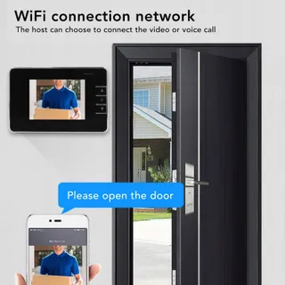 SMARTCAM Deurcamera 120° Groothoek HD Nachtzicht Deurbel Intercom — miniatuur 3