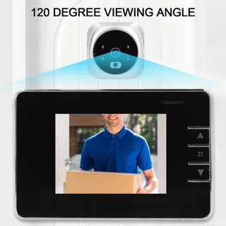 SMARTCAM Deurcamera 120° Groothoek HD Nachtzicht Deurbel Intercom — miniatuur 2