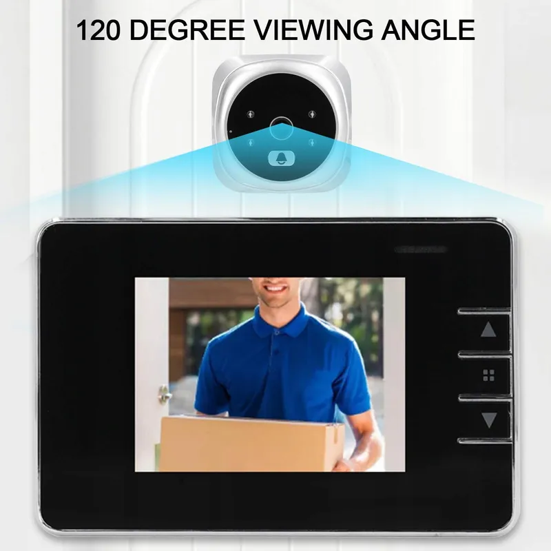 SMARTCAM Deurcamera 120° Groothoek HD Nachtzicht Deurbel Intercom — foto 2