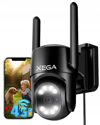 XEGA 4G LTE Camera Buiten 2K PTZ AI IP66 SIM