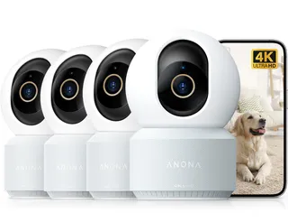 ANONA Pano 4K UHD Camera Binnen 4-pack 360° WiFi 6 Audio