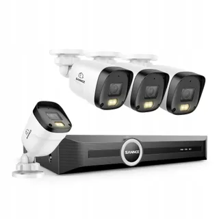 SANNCE PoE Cameraset 5MP 8CH NVR 4x Waterdicht Zonder Harde Schijf