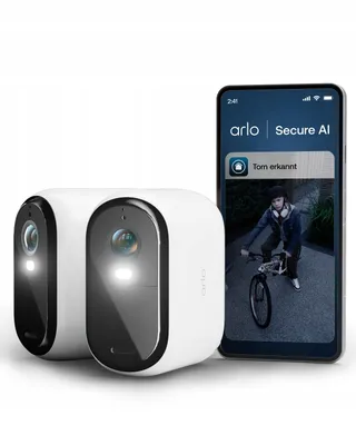 ARLO Essential 3 XL Draadloze Camera Buiten 2K HD 2 Camera's
