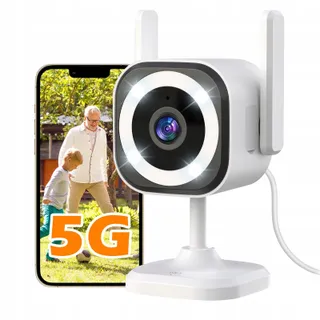 GUOANVISION Camera Binnen/Buiten 2K 5G WiFi IP66 Zoom Nachtzicht