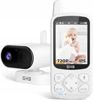 GHB Babyfoon Camera 720P HD Zoom 2000mAh VOX Nachtzicht