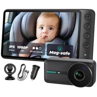 WEMOH Magnetische Baby Autocamera 5 inch HD 1080P USB