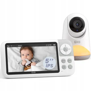 GHB Babyfoon Camera 5 inch HD 720P VOX 3x Zoom 4 Camera's