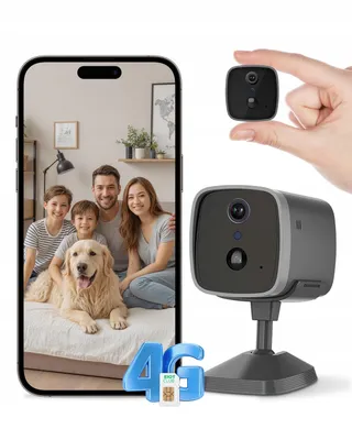 EIOTMART 4G LTE Camera 2K HD SIM Bewegingsdetectie Nachtzicht