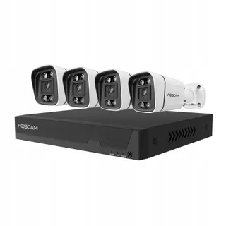 FOSCAM FN9108E-B4-2T Set 8-Kanaals 4 IP Camera's 2TB Wit