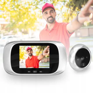 DPOFIRS DD1 Deurspion Camera HD 5.1 inch 90° Nachtzicht Zilver