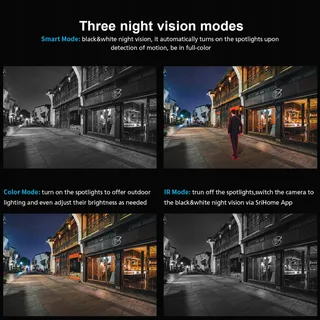 SRIHOME Buitencamera WiFi 1080P IP66 Nachtzicht 2-weg Audio — miniatuur 8