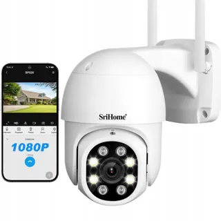 SRIHOME Buitencamera WiFi 1080P IP66 Nachtzicht 2-weg Audio — miniatuur 1