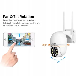 SRIHOME Buitencamera WiFi 1080P IP66 Nachtzicht 2-weg Audio — miniatuur 5