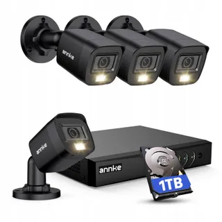 ANNKE Bewakingssysteem 1080p 1TB 8CH HD DVR 4 Buitencamera's