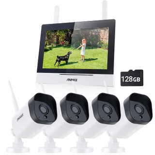 ANNKE Draadloze Cameraset WiFi 3MP 7 inch Monitor NVR 2-weg Audio