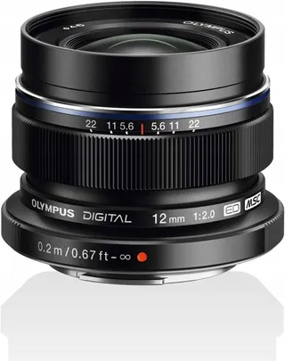 OLYMPUS M.Zuiko Digital ED 12mm F2.0 Groothoeklens MFT Zwart