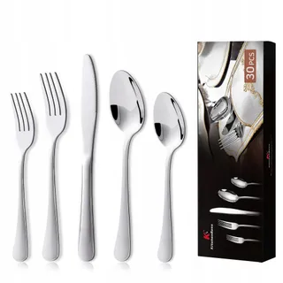 KITCHENBOSS Bestekset 30-delig Roestvrij Staal 6 Personen