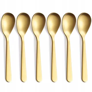 FULLYWARE Set 6 Gouden Espressolepels Roestvrij Staal 11.9cm