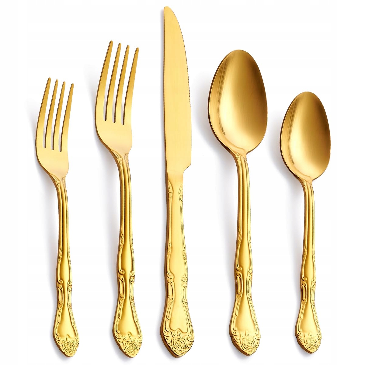 FULLYWARE Bestekset 30-delig Goud Roestvrij Staal 6 Personen