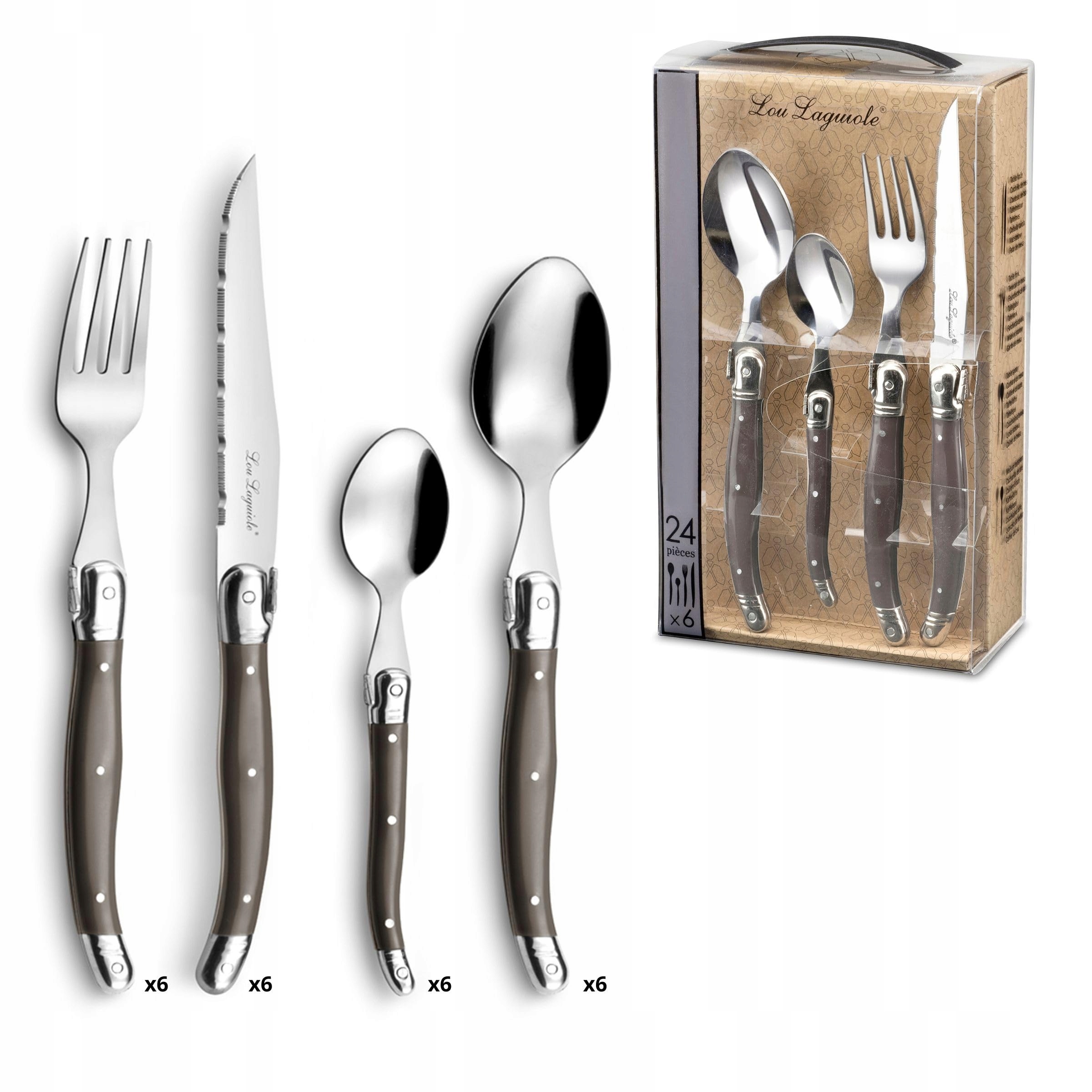 LOU LAGUIOLE TRADITION Steakmessen Bestekset 24-delig 6 Personen