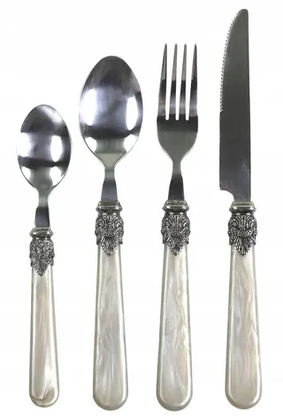 ANTIQUE Bestekset 16-delig Vintage Shabby Chic — miniatuur 1