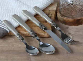 ANTIQUE Bestekset 16-delig Vintage Shabby Chic — miniatuur 4
