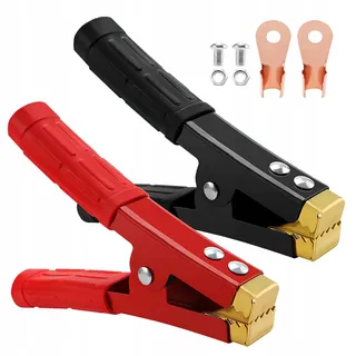 VOOGENZEK Set 2 Krokodilklemmen Koper 152mm Rood Zwart